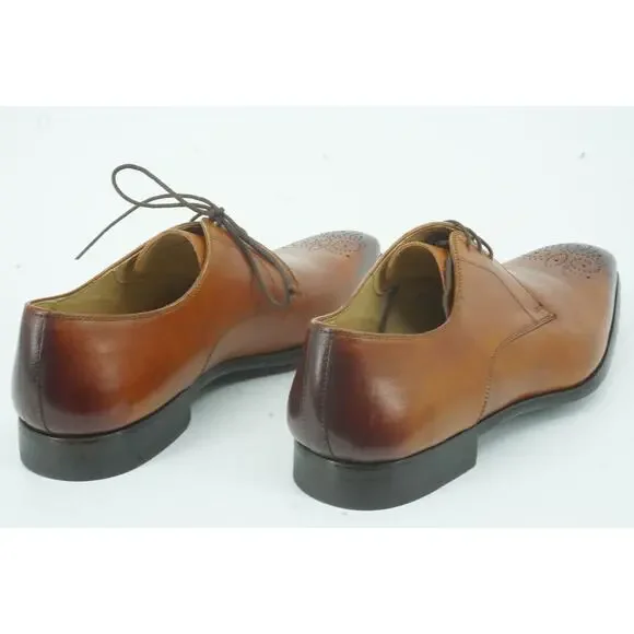 Magnanni Samuel Perforated Toe Oxford Derby Dress Shoes Size 
